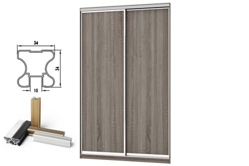 Розсувна система закрита та ДСП Алекса