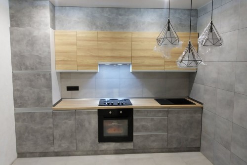 Кухня ДСП в алюминиевой рамке Alfa Mebel