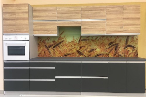 Кухня ДСП в алюминиевой рамке Alfa Mebel