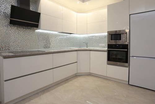 Кухня Фасад Пластик без ручек Альфа Мебель