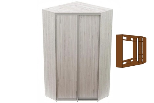 Кутова шафа-купе ШКК-1 1300х1300х2400 Eksklyuziv