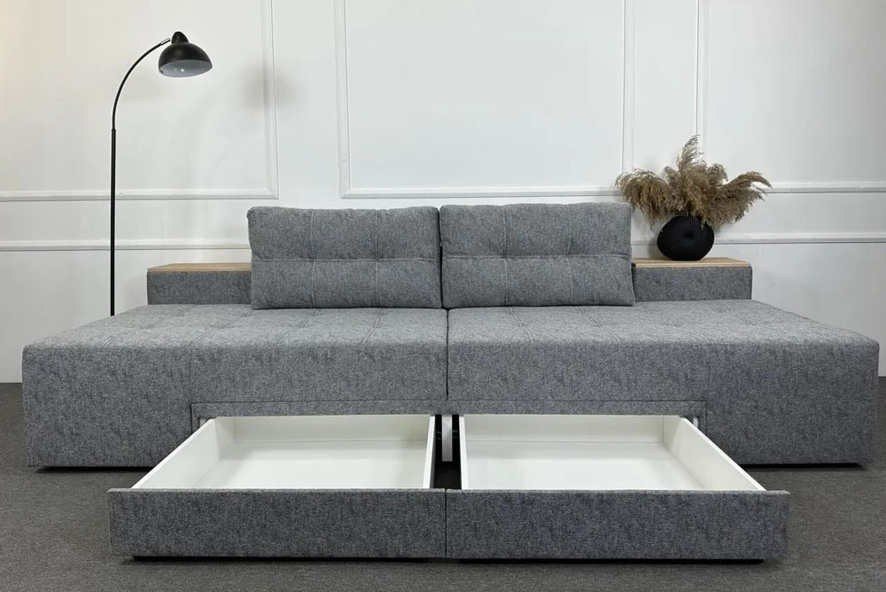 Диван-трансформер Комфорт Плюс (з тумбочками, глухий - без ящика) Елізіум