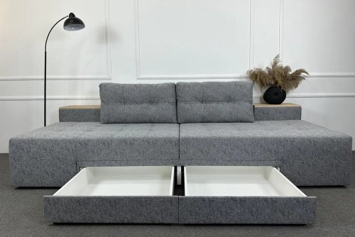 Диван-трансформер Комфорт Плюс (с тумбочками, глухой – без ящика) Elysium