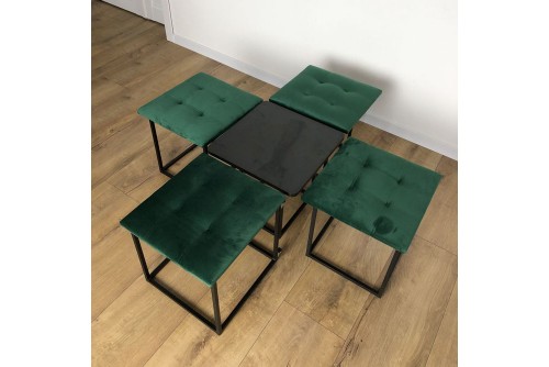 Пуф-трансформер 4 + 1 Столик Елізіум