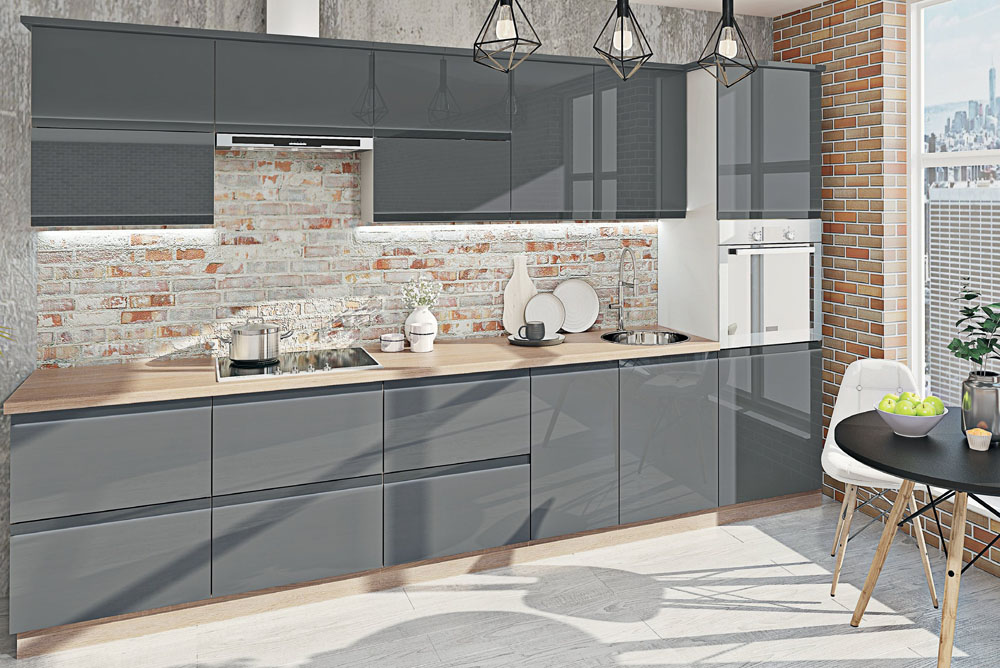 Кухня Альфа МДФ крашеный (матовый) 1,8 м Комфорт-Меблі