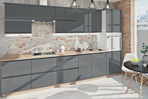 Кухня Альфа МДФ крашеный (матовый) 1,8 м Komfort-mebel