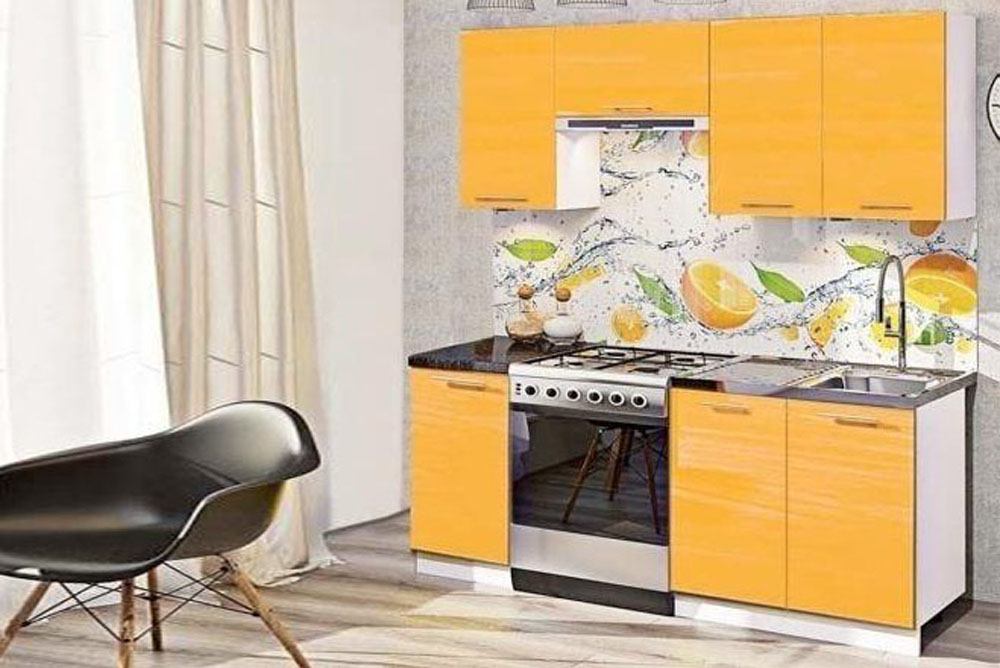 Кухня Крашеный высокий глянец 1,8м Komfort-mebel