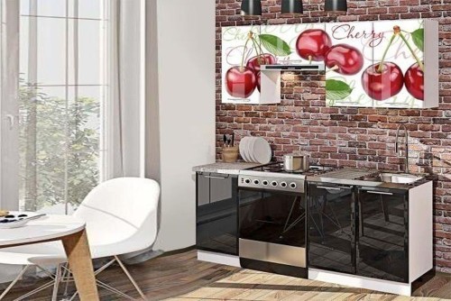 Кухня Хай-Тек с цветной печатью 1,8м Komfort-mebel