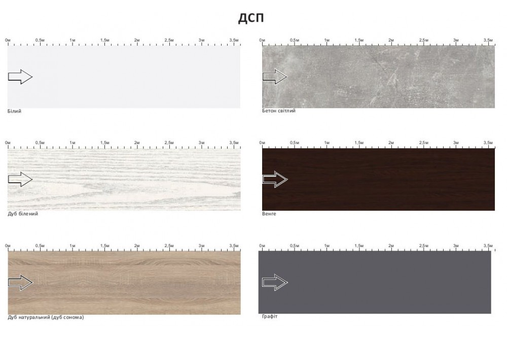 Пристінна панель з ламінованого ДСП 10 мм Комфорт-меблі