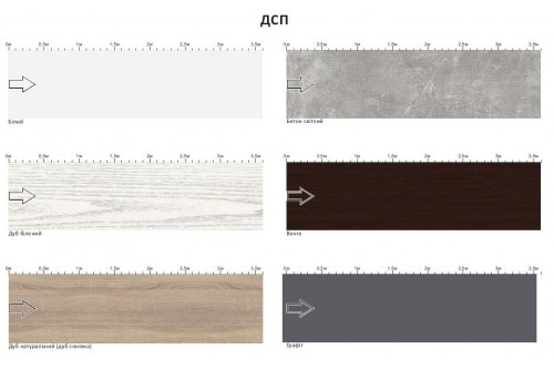 Пристінна панель з ламінованого ДСП 10 мм Комфорт-меблі