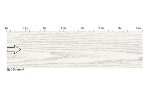 Пристінна панель з ламінованого ДСП Дуб білений Комфорт-меблі 