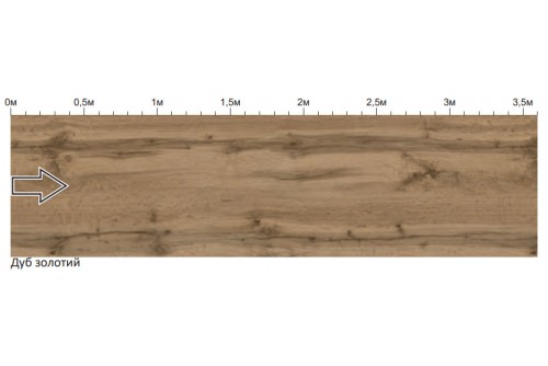 Пристінна панель з ламінованого ДСП Дуб золотий Комфорт-меблі 
