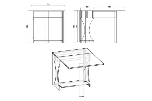 Стіл-книжка-4 Компаніт