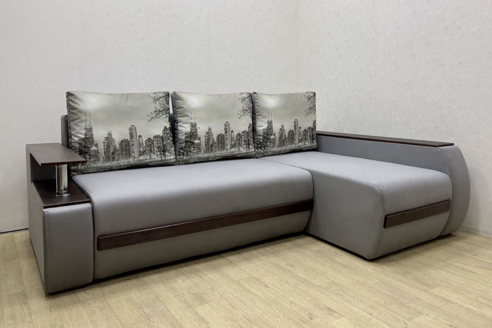 Кутовий диван Токіо Класик (пружина/бар) Люксор