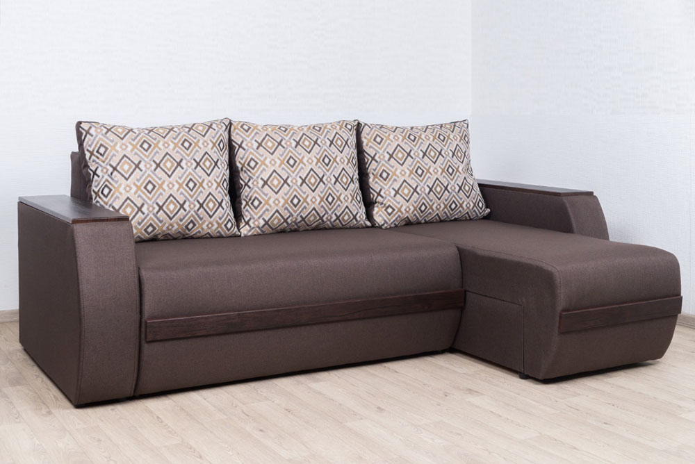 Кутовий диван Токіо Лайт (пружина/без Бару) Люксор