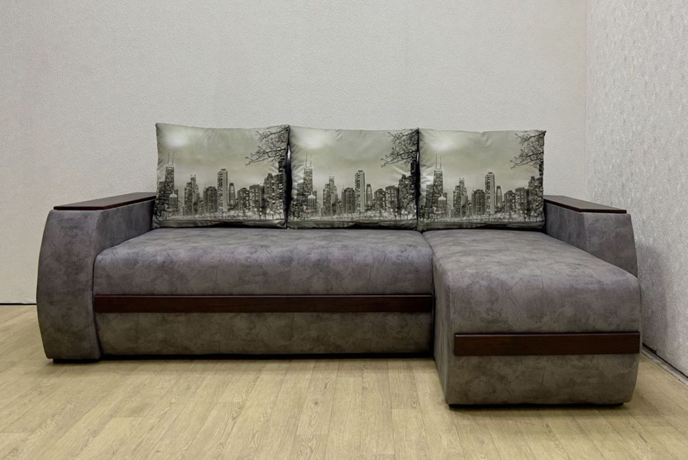 Кутовий диван Токіо Лайт (пружина/без Бару) Люксор