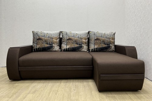 Кутовий диван Токіо Лайт (пружина/без Бару) Люксор