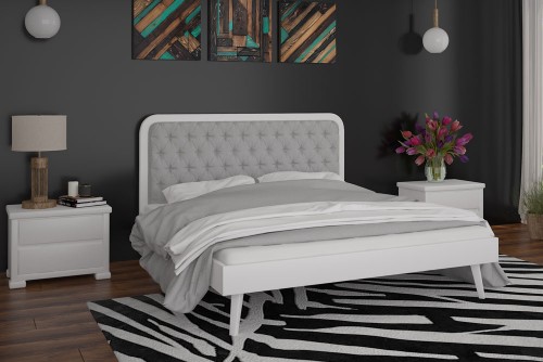 Ліжко з м'яким узголів'ям Токіо Мебігранд