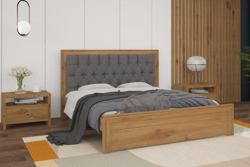 Ліжко з м'яким узголів'ям Торонто Т3 Мебігранд