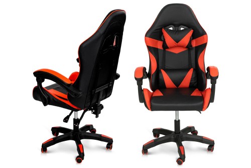 Стілець комп'ютерний Слім Чорний/Червоний Мікс меблі