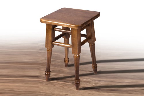 Табурет обідній нога пряма горіх темний Мікс меблі