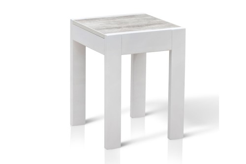 Табурет Слайдер білий/ДСП урбан лайт Мікс меблі