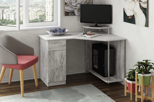 Кутовий комп'ютерний стіл Атлант Пєхотін