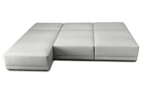 Кутовий/П-подібний диван-трансформер Diamond 1+2 ТГ Роса