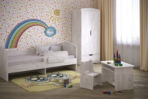 Дитяча Кирюша ліжко+парта+шафа СнС Меблі