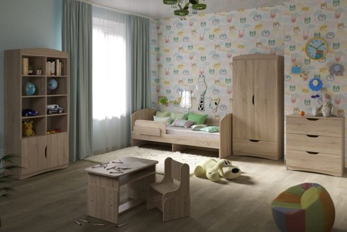 Дитяча Кирюша ліжко+парта+шафа СнС Меблі
