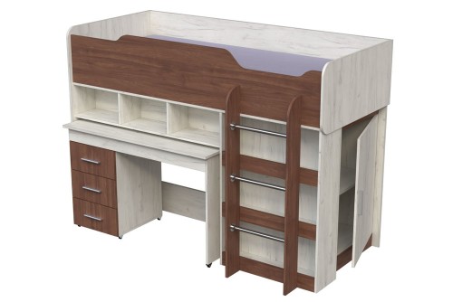 Кровать-чердак Микс (1,9*0,8) Suchasni mebli