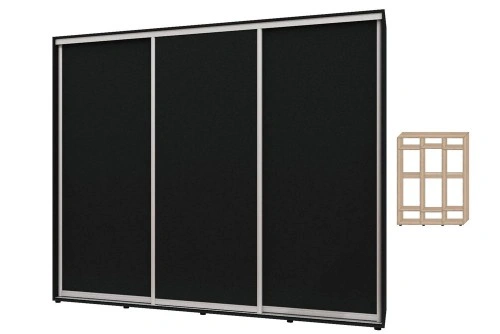 Шкаф-купе Мини 3Д 2450х450х2400 Алекса