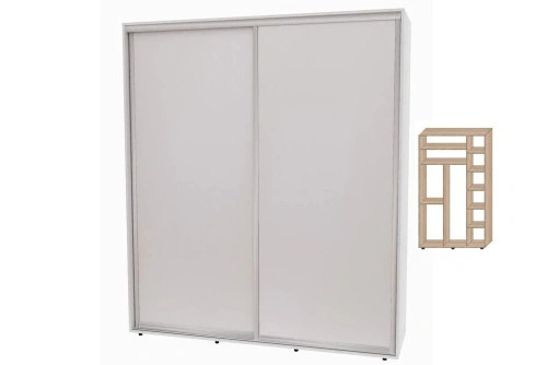 Шкаф-купе 2Д Модерн-03 1500х450х2400 Алекса