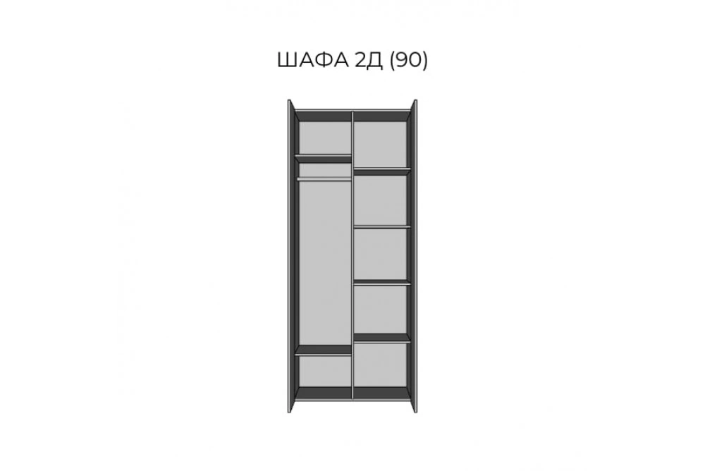 Шафа 2Д (900) Марія Світ меблів