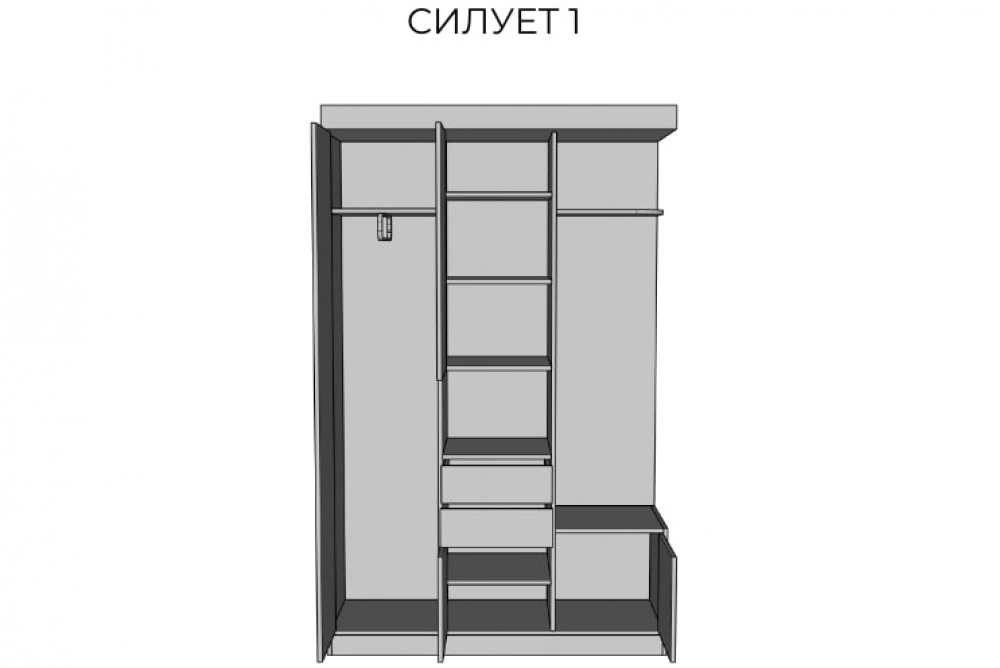 Передпокій Силует 1 (німфея альба) Світ меблів