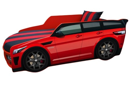 Ліжко автомобіль Range Rover Преміум Р001-червоний Віоріна-Деко