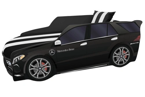 Ліжко автомобіль Mercedes Преміум Р006-чорний Віоріна-Деко