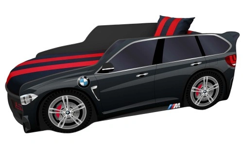 Ліжко автомобіль BMW Преміум Р002-чорний Віоріна-Деко
