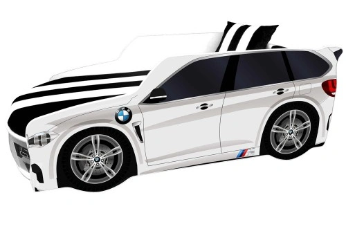 Ліжко автомобіль BMW Преміум Р002-білий Віоріна-Деко