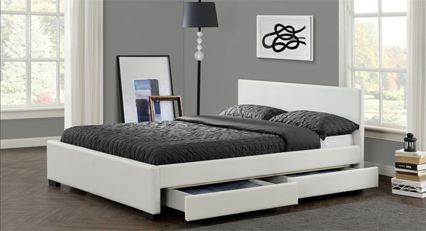 Купить кровать с выдвижными ящиками недорого в Днепре